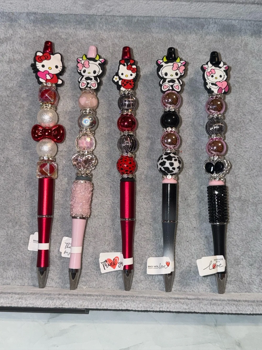 P1333 Handcrafted Beaded Decorative Ballpoint Pen - You choose